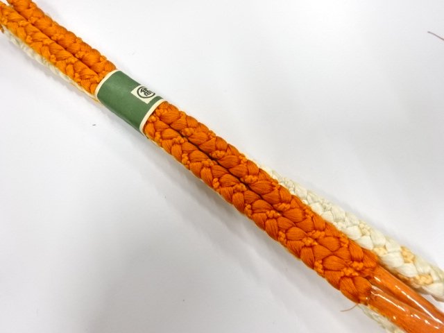 JAPANESE KIMONO / UNUSED HAND-TIED OBIJIME